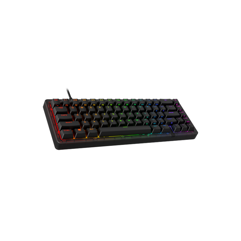 Tastatura gaming mecanica hyperx origins 2 65, lungime cablu 1.8m, iluminare rgb (16,777,216 colors), polling rate 8000 hz, negru,  Tastaturi | electropc.ro
