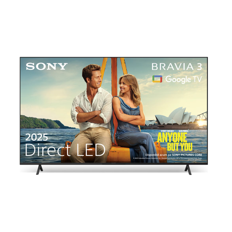 Televizor sony bravia 3 led 50s39, 126 cm, smart google tv, 4k, clasa e,  Televizoare | electropc.ro
