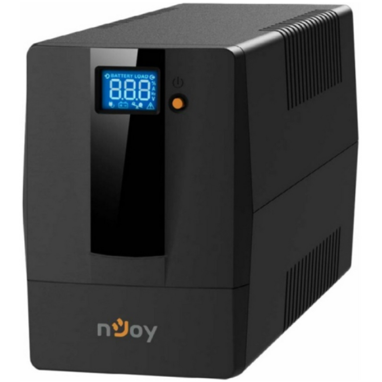 Ups njoy hs 800, 800va/480w, line-interactive, 2 prize schuko cu protectie, repornire automata, reglaj automat al tensiunii,  UPS | electropc.ro