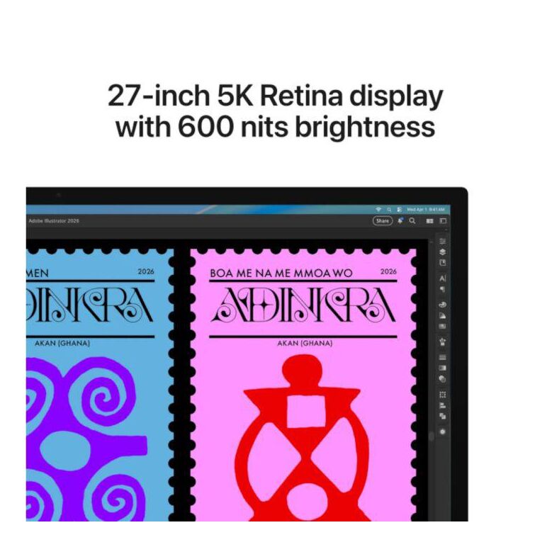 Apple studio display - 27" retina 5k - standard glass with tilt - adjustable stand,  Monitoare LED | electropc.ro