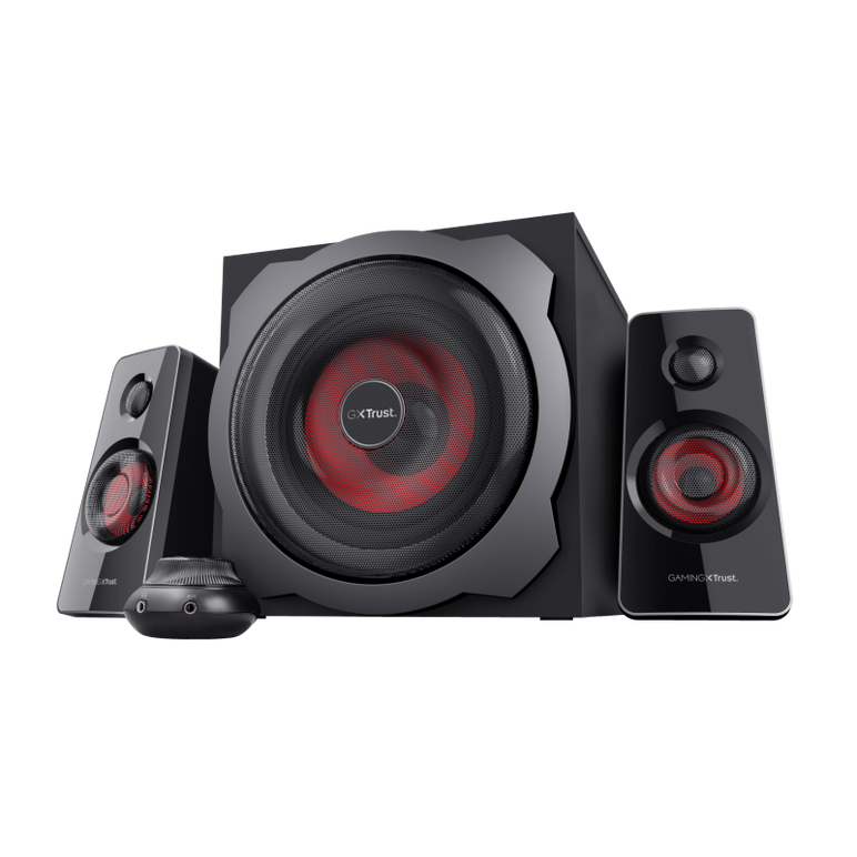 Boxe trust gxt 38 tytan 2.1, intrare audio 3.5 mm, line-in, putere 120 w, frecventa raspuns 20 hz, 20.000 hz, negru,  Sisteme audio | electropc.ro