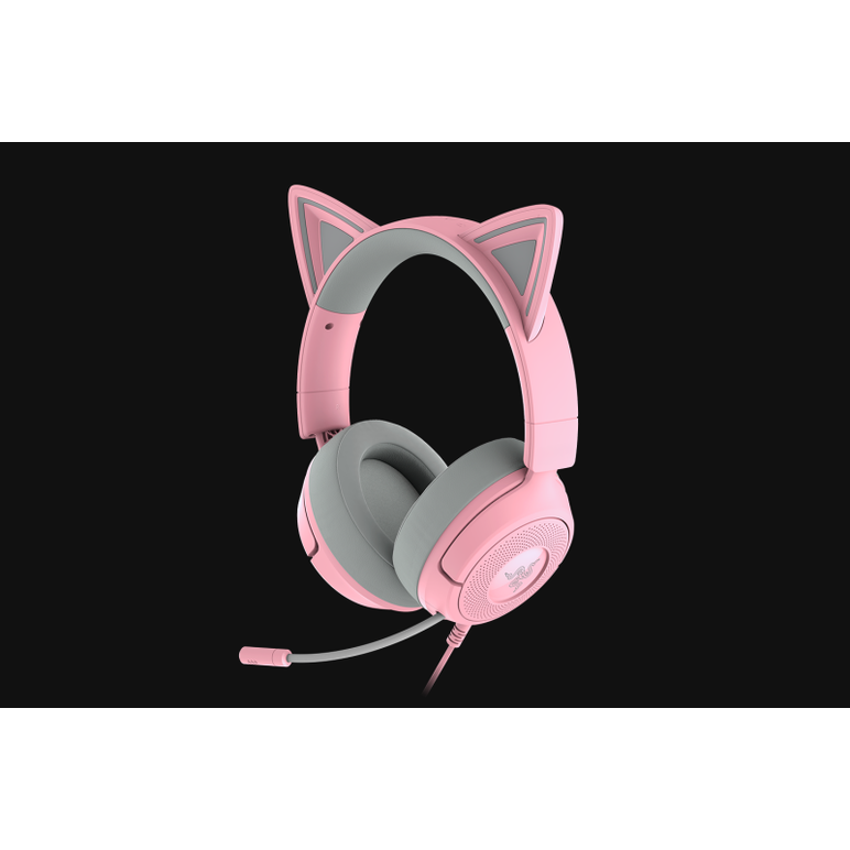 Casti razer kraken kitty v3 x, frecventa raspuns 20 hz – 28 khz, sensibilitate 98 dbspl / mw at 1 khz by hats si microfon unidirectional, sensibilitate microfon -42 ± 3 dbv / pa, 1 khz, roz,  Casti audio | electropc.ro