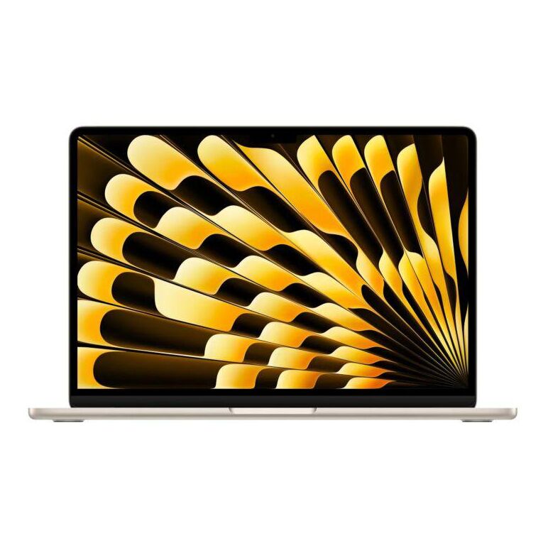 Macbook air 13.6" retina/apple m5 (cpu 10-core, gpu 10-core, neuralengine16-core)/24gb/1tb - starlight - int kb (no adapter) - 2026,  Laptopuri | electropc.ro