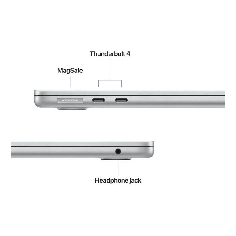 Macbook air 15.3" retina/apple m5 (cpu 10-core, gpu 10-core, neuralengine16-core)/16gb/1tb - silver - int kb (no adapter) - 2026,  Laptopuri | electropc.ro