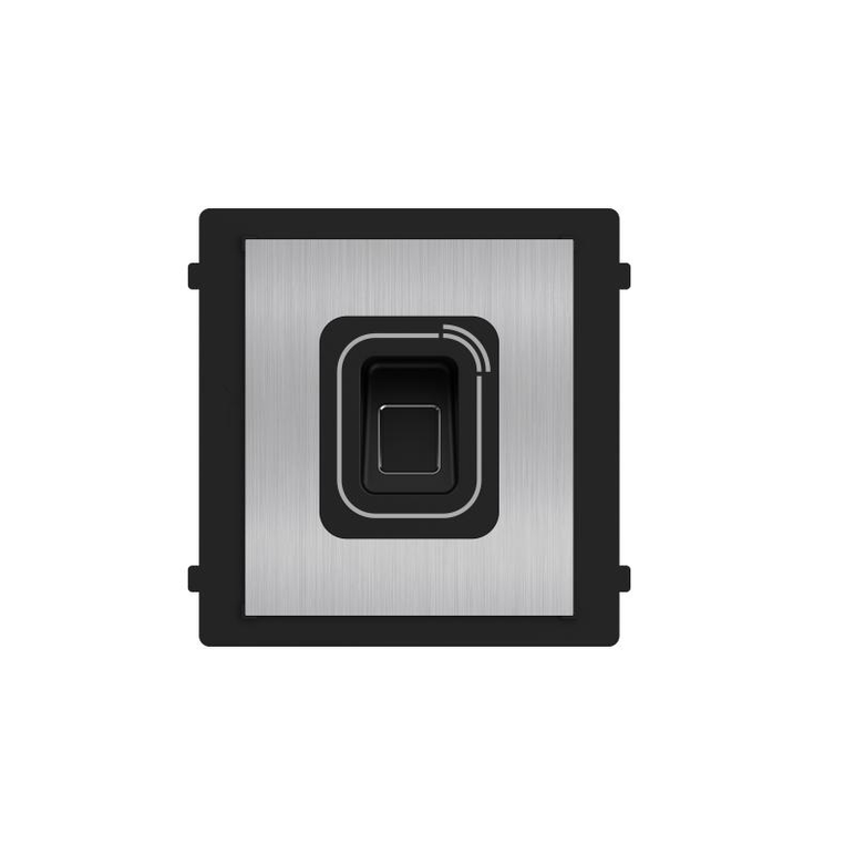 Modul cititor biometric si card mifare pentru videointerfon modular hikvision ds-kd-mfb/s; carcasa inox, deschidere usi cu card acces mifare 13.56 mhz (cardurile nu sunt incluse) si cu amprenta; protectie ip 65; dimensiuni: 100 mm × 100 mm × 35 mm; temper,  Video | electropc.ro