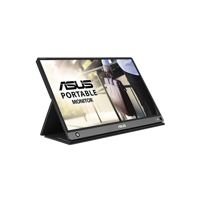 Monitor 15.6" asus mb16ahp, zenscreen go, portable monitor, ips, 16:9 ,fhd 1920*1080, non-glare, 5 ms, 178/178, 250 cd/m2, 700:1, flicker free,low bluelight, boxe 2*1w, usb type-c, micro hdmi, cabluri usb/ hdmiincluse, zenscreen pen, culoare argintiu+ neg,  Monitoare LED | electropc.ro