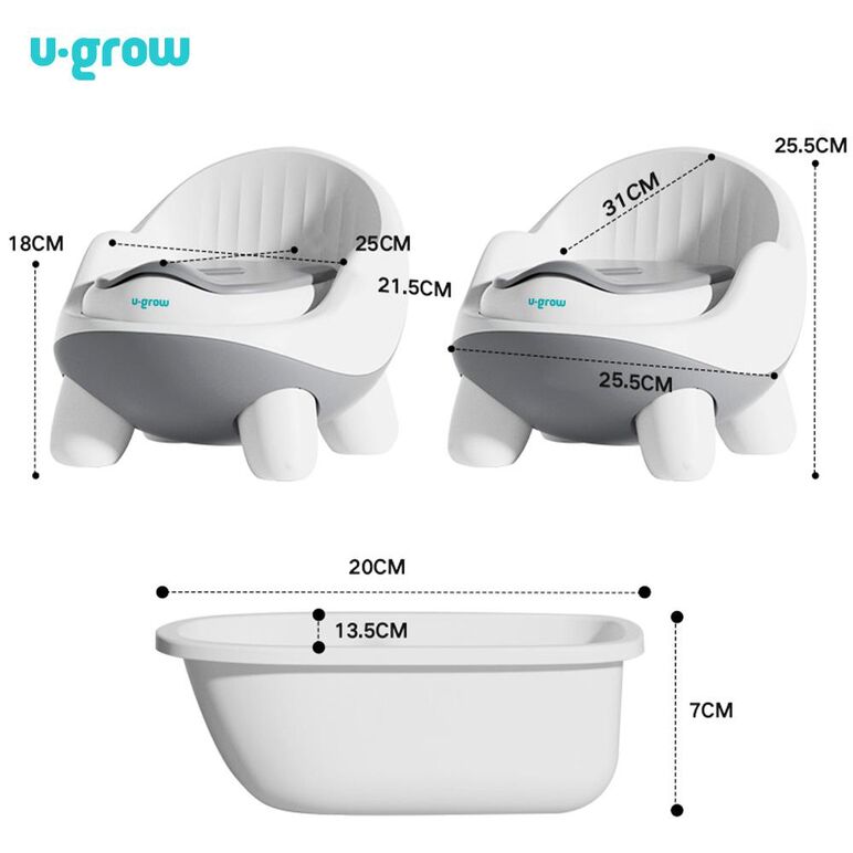 Olita cu spatar ergonomic, u-grow,  Olite | electropc.ro