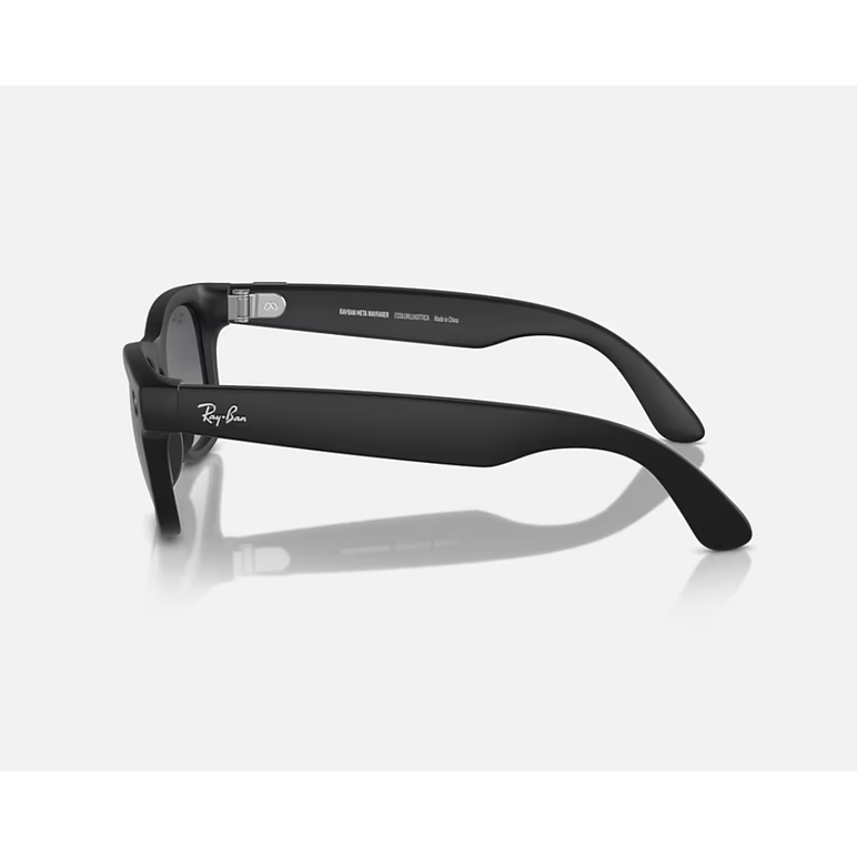 Ray-ban meta wayfarer ai glasses matte black/polar gradient graphite (large),  Gadgeturi | electropc.ro