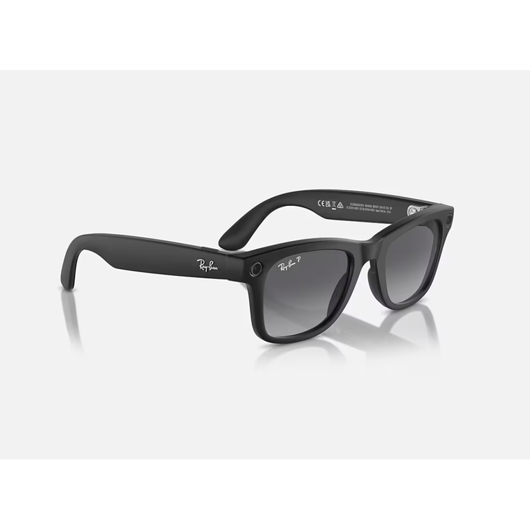 Ray-ban meta wayfarer ai glasses matte black/polar gradient graphite (large),  Gadgeturi | electropc.ro