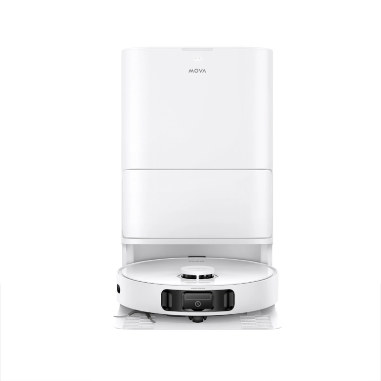 Robot de aspirare mova e40 ultra, 19.000 pa, 5.200mah, 260 min, single- line laser, statie colectare inteligenta, alb,  Aspiratoare | electropc.ro