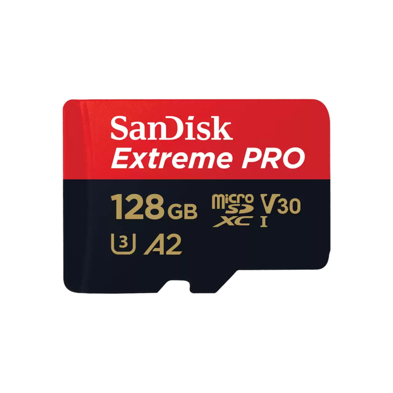 Sandisk extreme pro. capacity: 128 gb, flash card type: microsdxc, flash memory class: class 10, internal memory type: uhs-i, read speed: 200 mb/s, write speed: 90 mb/s, uhs speed class: class 3 (u3), video speed class: v30. protection features: shock res,  Carduri memorie | electropc.ro