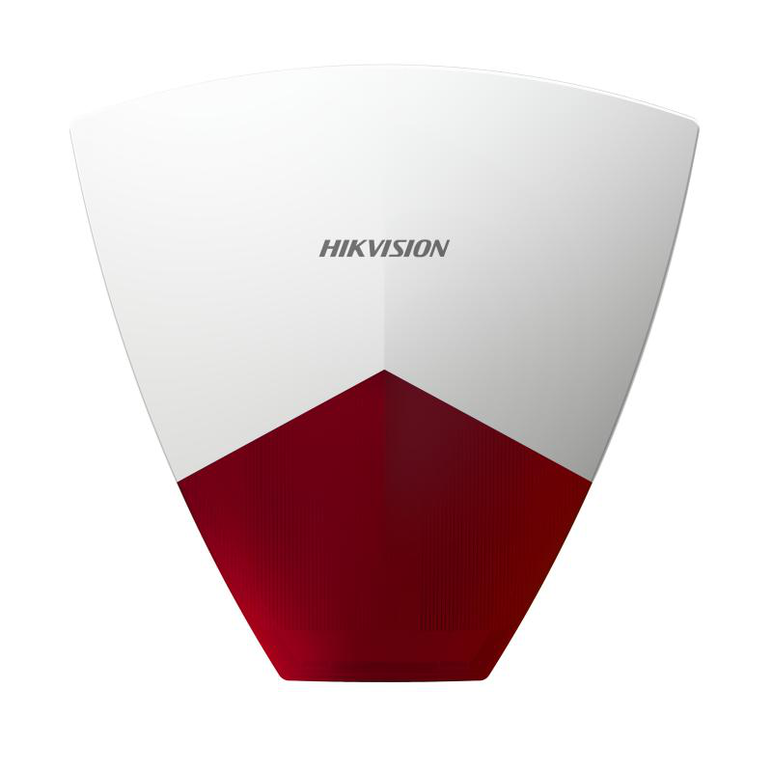 Sirena de efractie hikvision ds-ps102x/red;314300685 compatibila cu centrale ds-pwa96-m2h-we; culoare: rosu built-in flash ip55 dimensiuni:221mmx215mmx51mm,  Sirene | electropc.ro