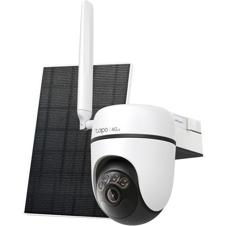 Tapo solar-powered pan/tilt 4g lte security camera kit, senzor cmos cu scanare progresivă de 1/2,8", led ir 850 nm, câmp vizual: 100,6° (diagonală), 84,4° (orizontală), 44,3° (verticală), 2k 3mp (2304 × 1296 px), frame rate 15/20 fps,  Camere supraveghere IP | electropc.ro
