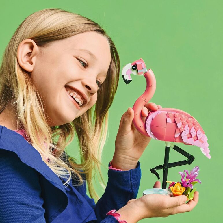 Animale salbatice: flamingo roz, lego 31170,  Seturi de constructie | electropc.ro