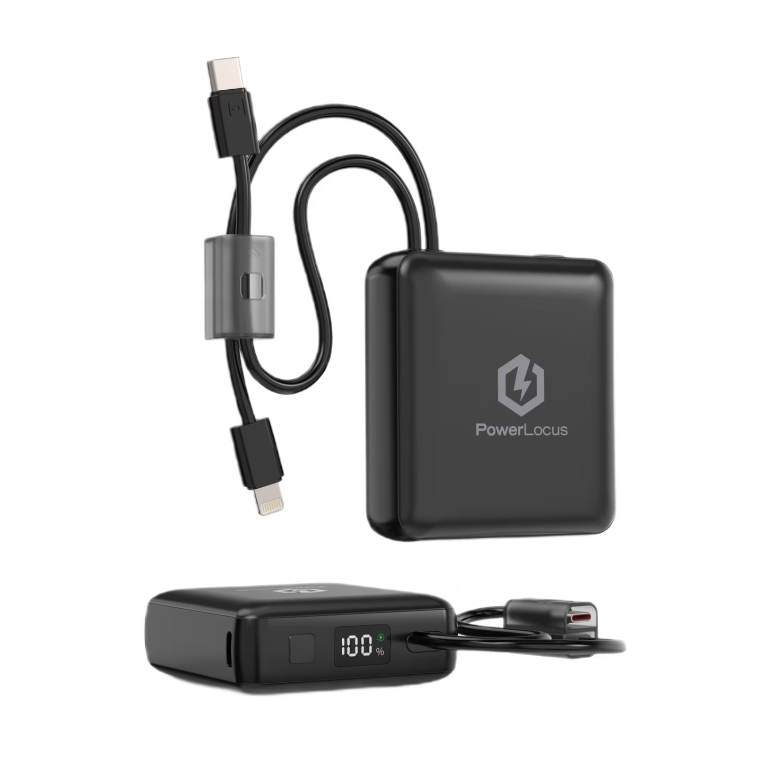 Baterie externa powerlocus 10000mah, capacitate: 10.000 mah/3,85 v/38,5 wh, tip baterie: li-polymer, negru,  Baterii portabile | electropc.ro