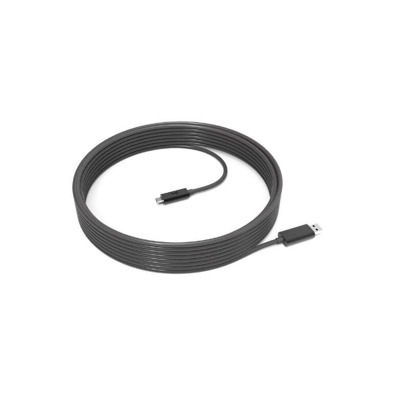 Cablu de date logitech conector 1:usb ; conector 2:usb-c, lungime 10m, negru,  Cabluri periferice | electropc.ro