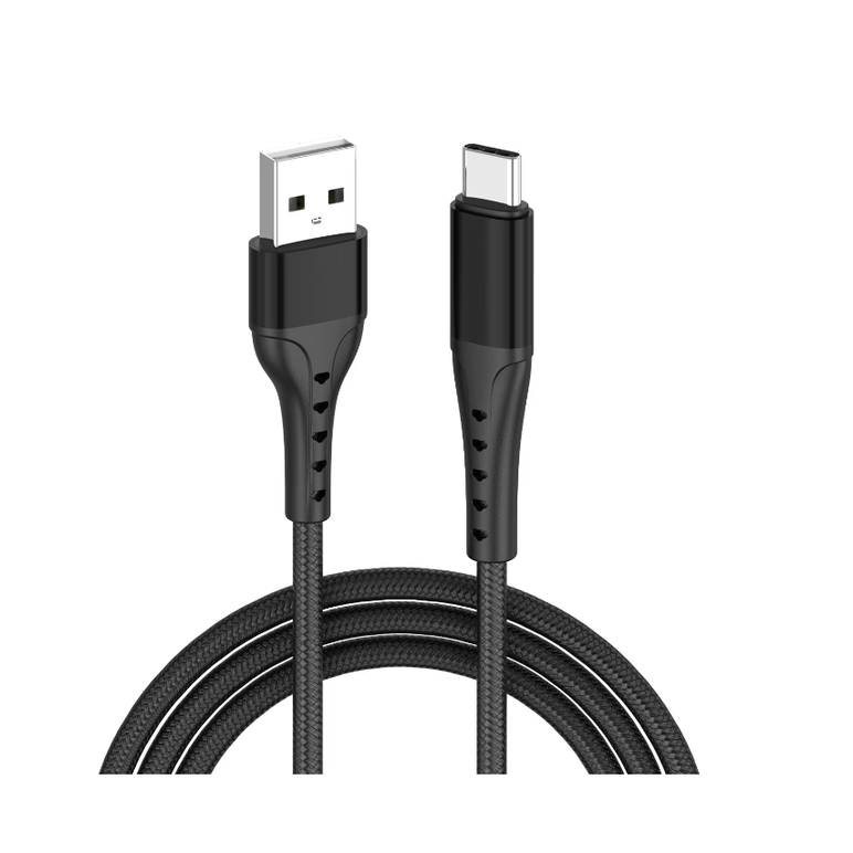 Cablu lemontti bending aluminum usb-a la type-c, fast charge, lungime 1.5m, negru,  Cabluri periferice | electropc.ro