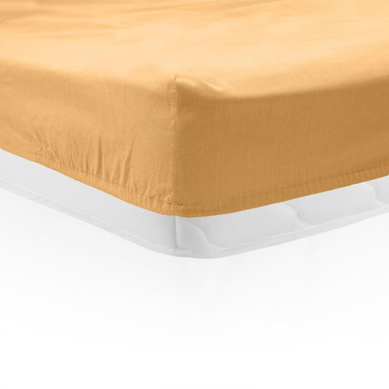 Cearceaf pat cu elastic 180x200 cm galben pal,  Cearceafuri de pat | electropc.ro