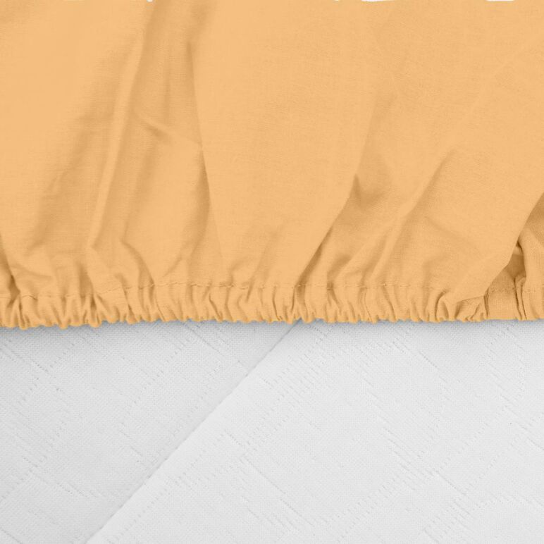 Cearceaf pat cu elastic 90x200 cm galben pal,  Cearceafuri de pat | electropc.ro