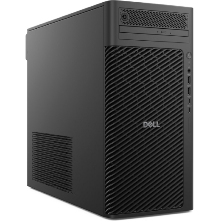 Dell pro max tower t2 (fct2250), desktop tower chassis with tpm, 1500w (80 plus platinum) psu, energy star qualified, epeat gold with climate+, intel core ultra 7 265k processor (30 mb cache, 20 cores, 20 threads, 3.3 ghz to 5.5 ghz, 125w), nvidia rtx 200,  Desktop PC | electropc.ro