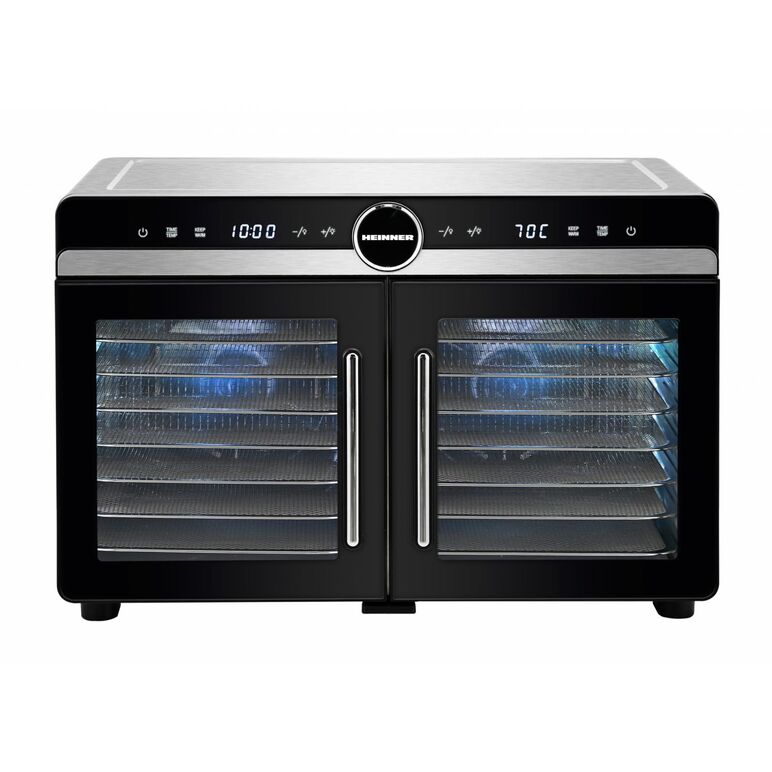 Deshidrator fructe si legume heinner dualdry elite hfd-kddb1400bkss,  Deshidratoare | electropc.ro