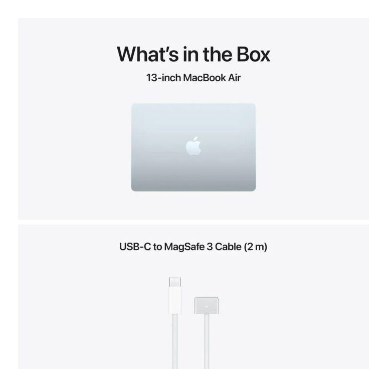 Macbook air 13.6" retina/apple m5 (cpu 10-core, gpu 10-core, neuralengine16-core)/24gb/1tb - sky blue - int kb (no adapter) - 2026,  Laptopuri | electropc.ro