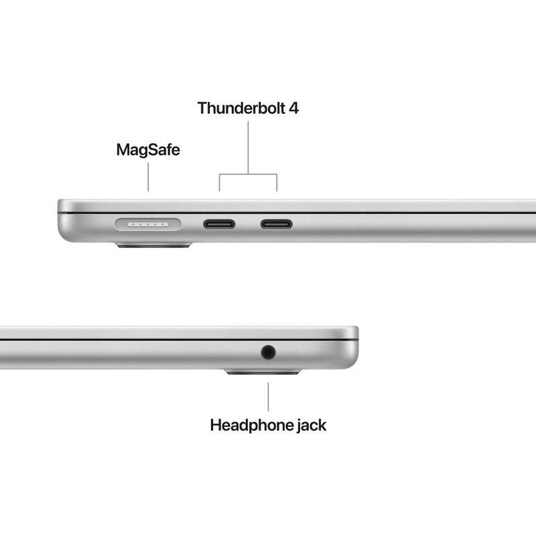 Macbook air 13.6" retina/apple m5 (cpu 10-core, gpu 10-core, neuralengine16-core)/32gb/1tb - silver - int kb (no adapter) - 2026 (cto from mdh94ro/a),  Laptopuri | electropc.ro
