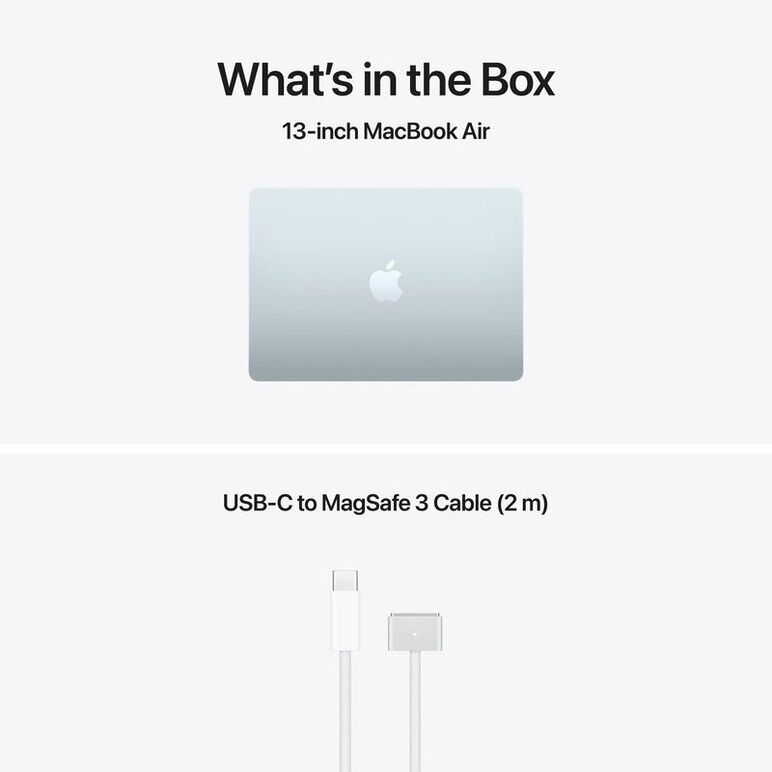 Macbook air 13.6" retina/apple m5 (cpu 10-core, gpu 10-core, neuralengine16-core)/32gb/512gb - sky blue - us english kb (no adapter)  - 2026 (cto from mdhh4ro/a),  Laptopuri | electropc.ro