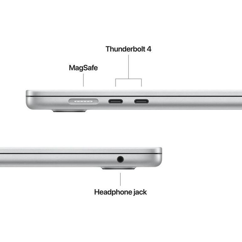 Macbook air 15.3" retina/apple m5 (cpu 10-core, gpu 10-core, neuralengine16-core)/32gb/1tb - silver - int kb (no adapter) - 2026 (cto from mdvc4ro/a),  Laptopuri | electropc.ro