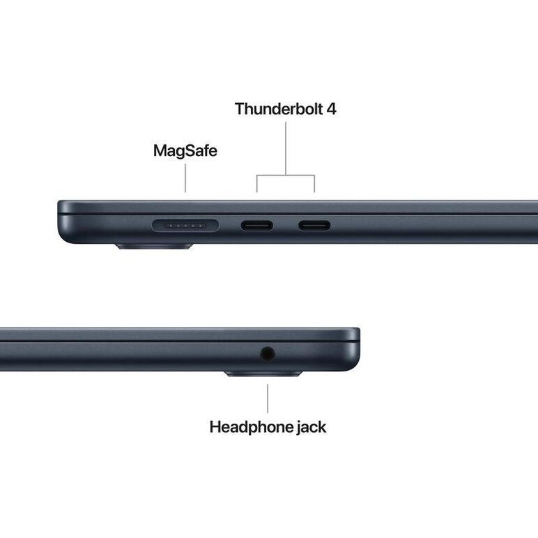 Macbook air 15.3" retina/apple m5 (cpu 10-core, gpu 10-core, neuralengine16-core)/32gb/512gb - midnight - us english kb (no adapter)  - 2026 (cto from mdvh4ro/a),  Laptopuri | electropc.ro