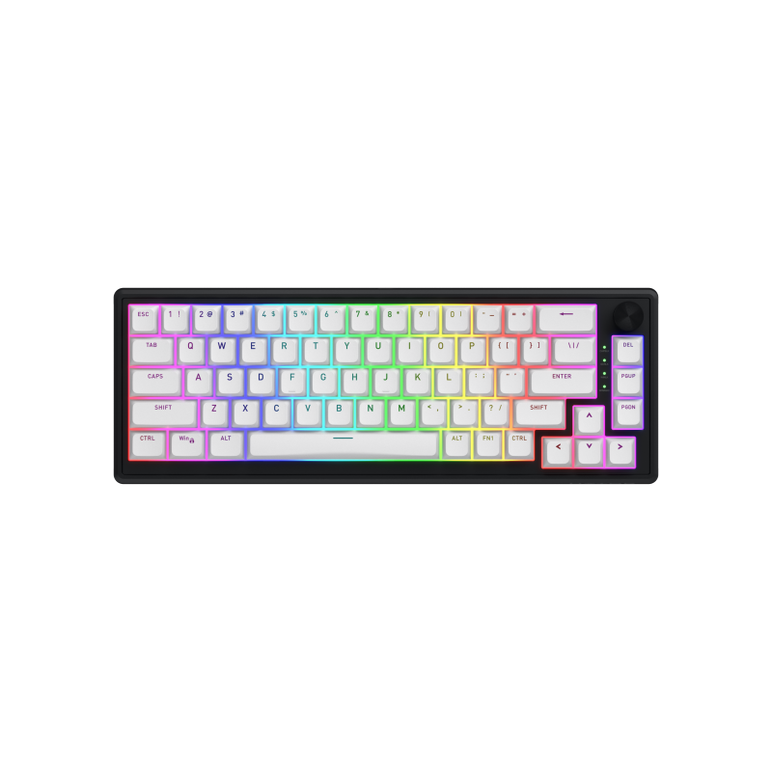 Tastatura hator skyfall 65 mag ultra 8k, conectivitate usb, usb polling rate: 8000hz, switch hator aurum ice magnetic linear, material tasta oma, buton de control multimedia, sistem de anulare a zgomotului integrat, alb-negru,  Tastaturi | electropc.ro