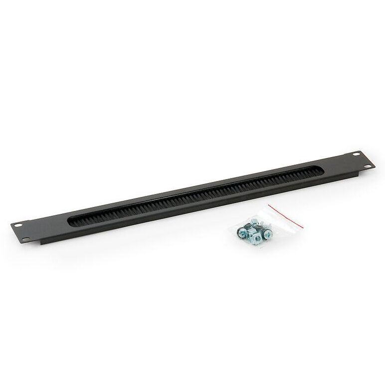 Tritin 19' 1u cable panel cu perie ral7035,  Cabinete metalice | electropc.ro