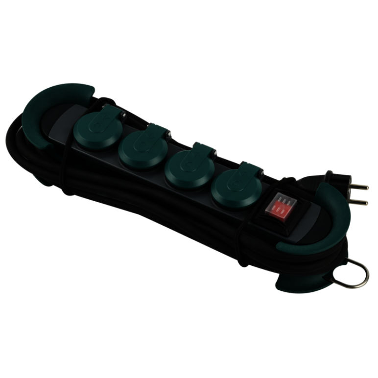 Hook outdoor 4xcee7/3 verde 4,0m cee7/7,  Prelungitoare | electropc.ro