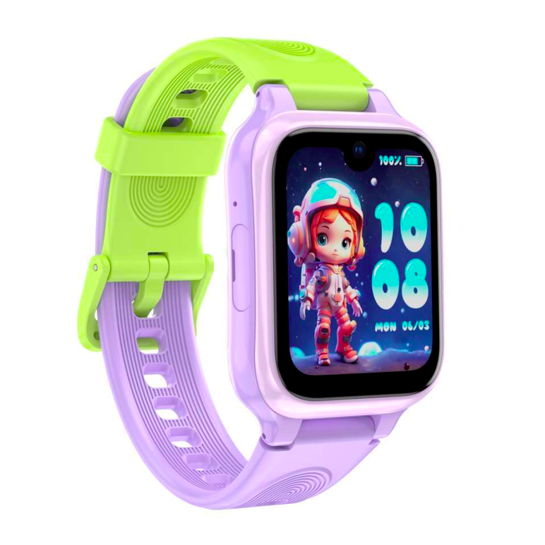 Lagenio pentru copii k9 , premium 4g cu functie telefon & ai, slim, localizare gps, control parental, buton sos, mov,  SmartWatch-uri | electropc.ro