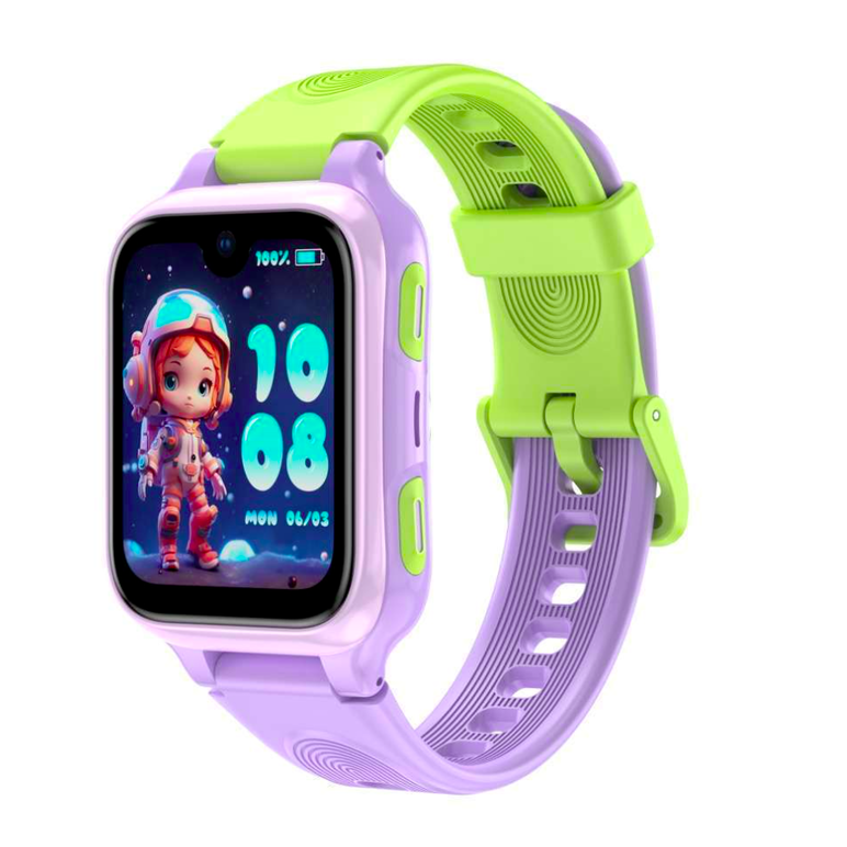 Lagenio pentru copii k9 , premium 4g cu functie telefon & ai, slim, localizare gps, control parental, buton sos, mov,  SmartWatch-uri | electropc.ro