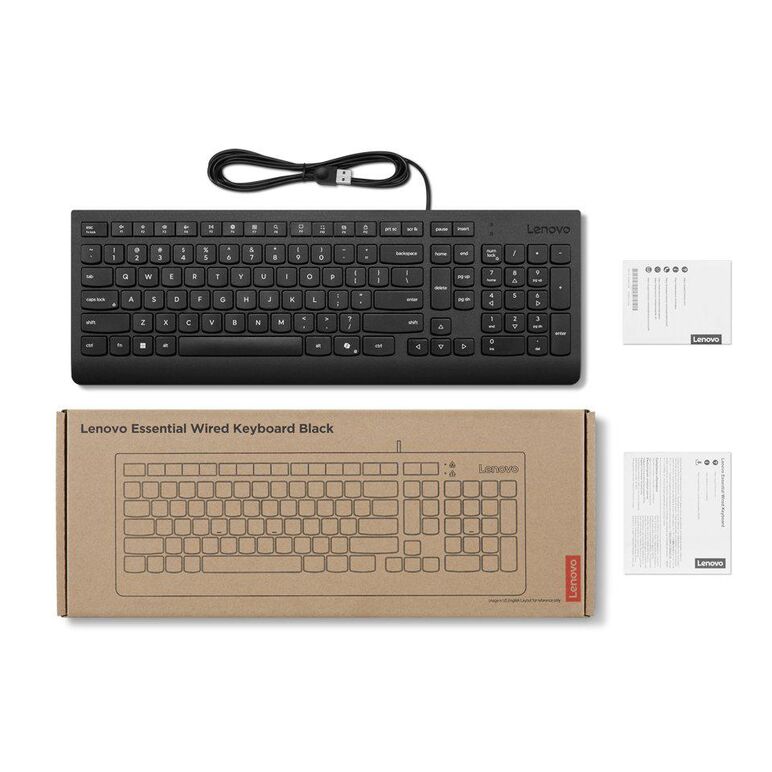 Ln essential wired keyboard (black),  Mouse | electropc.ro