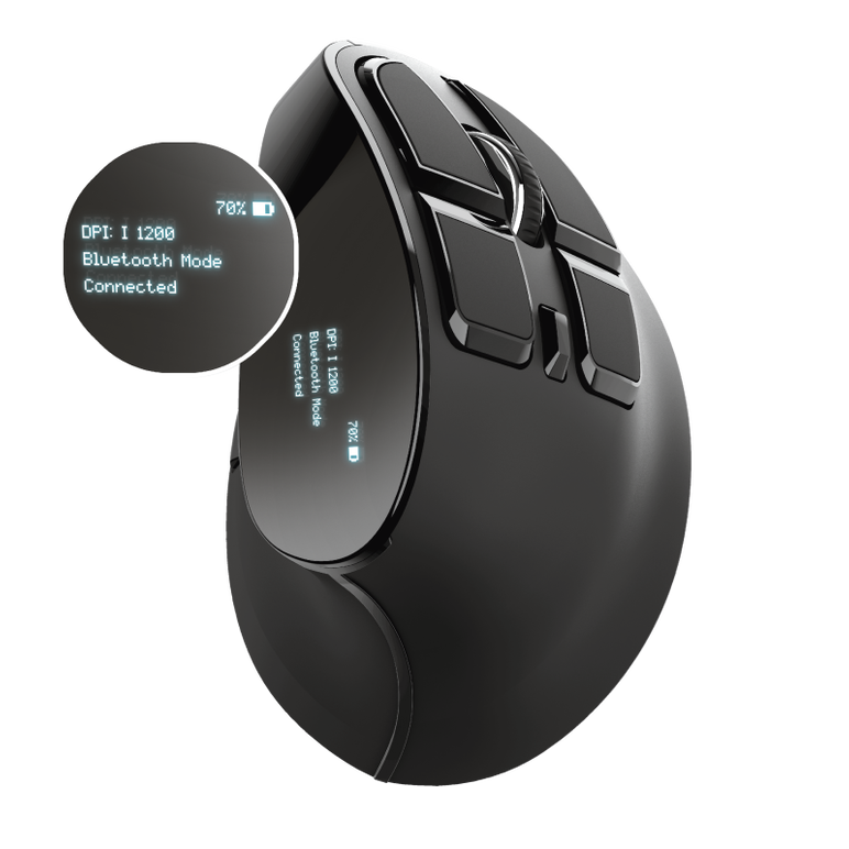 Mouse trust voxx, rechargeable ergonomic wireless, negru,  Mouse | electropc.ro