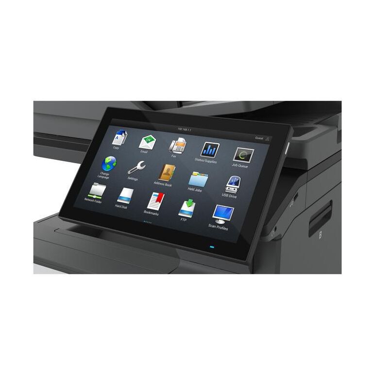 Multifunctional laser color lexmark cx735adse , a4, imprimare/copiere/scanare/fax, grup de lucru mediu spre mare,ecran tactil color lexmark din clasa e-task de 10 inchi (25 cm),alimentator multifuncţional de 100 de coli, unitate duplex integrată, tavă de ,  Multifunctionale laser | electropc.ro