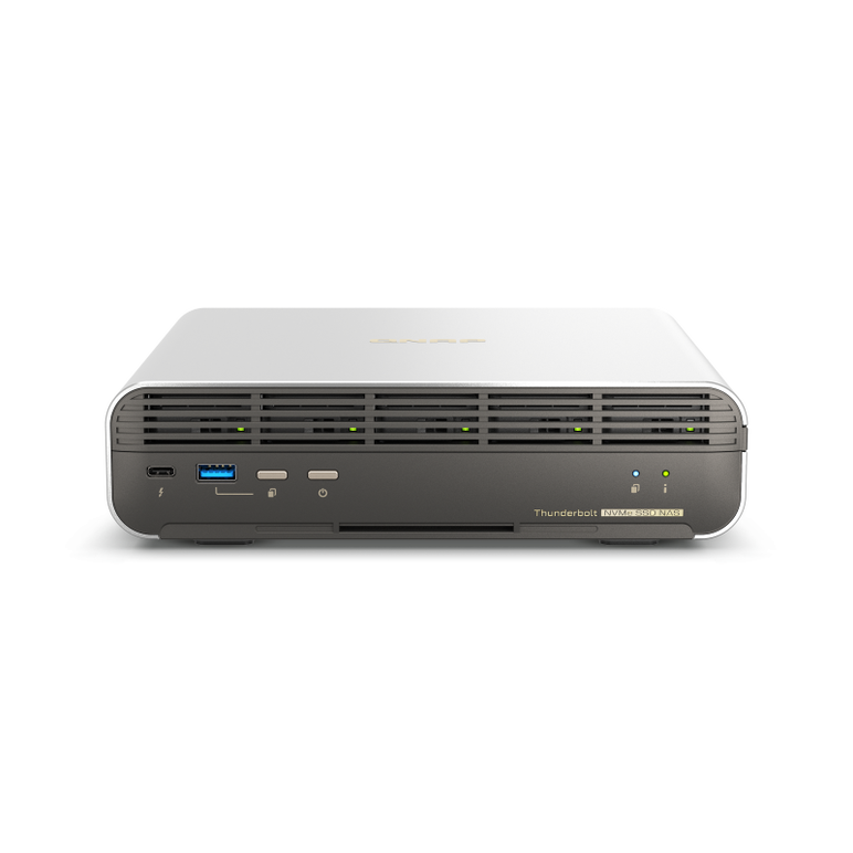 Nas qnap h574tx 5-bay, cpu intel core i5-1340pe 12c(4p+8e)/16t up to 4.50ghz, ram onboard 16gb ddr4 (not expandable), 5 x e1.s up to 15mm ( or 5 x m.2 2280 pcie w/ qda-e1sm ) hdd (neincluse),  lan: 1 x 10gbase-t (10g/5g/2.5g/1g/100m) + 1 x 2.5gbe (2.5g/1g,  NAS | electropc.ro