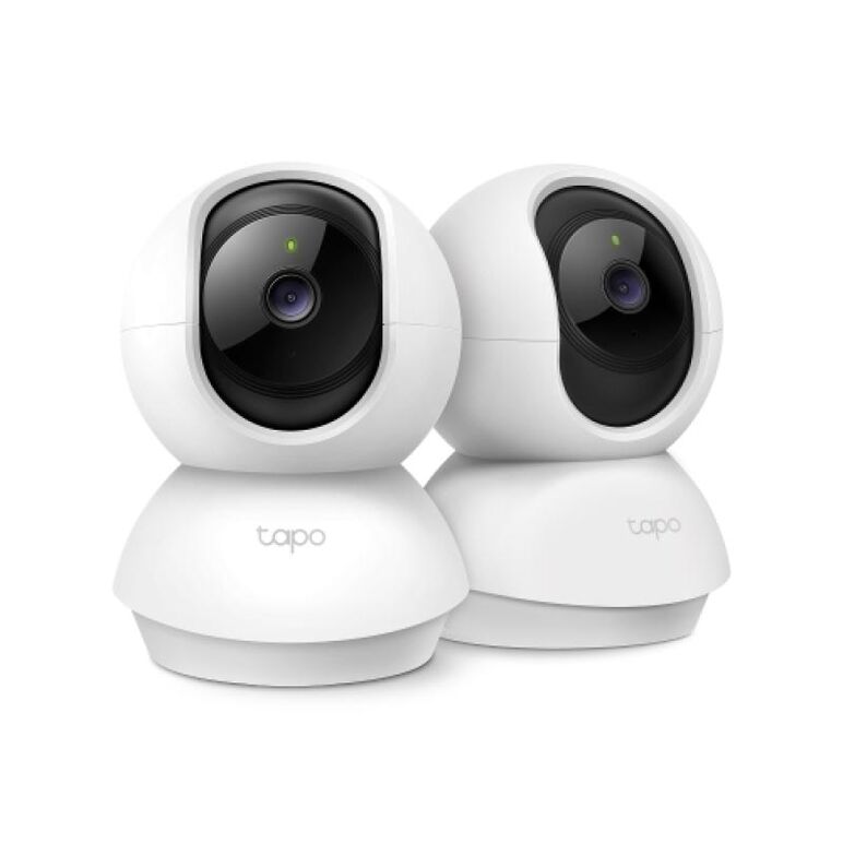 Pan/tilt home security wi-fi camera, 2-pack spec: 2k (2304x1296), 2.4 ghz, horizontal 360º feature: pan/tilt, smart ai detection and notifications (motion, people), sound and light alarm, remote control, two-way audio, voice control (works with google ass,  Camere supraveghere IP | electropc.ro