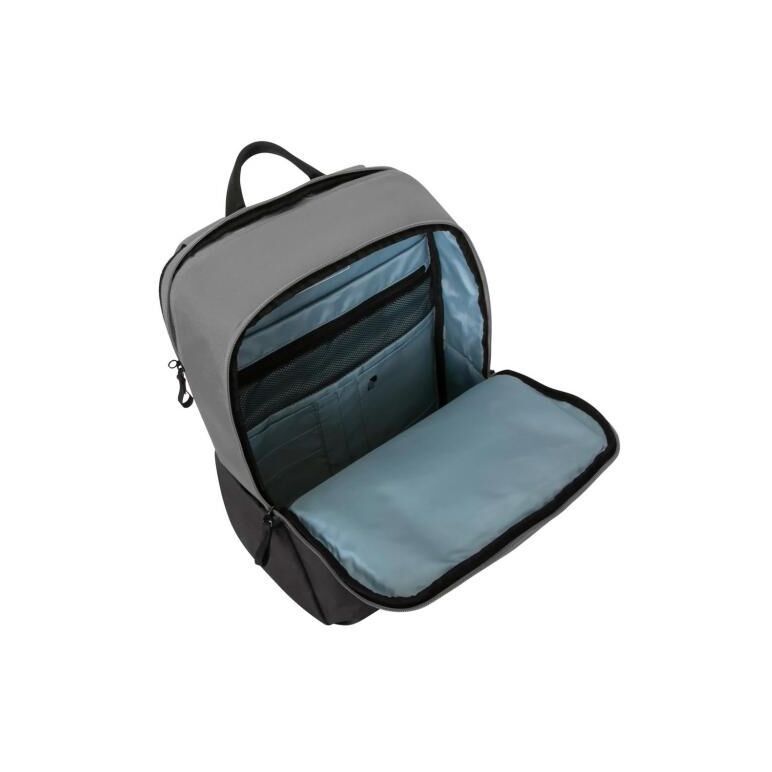 Rucsac laptop targus 16" sagano ecosmart, pentru laptopuri de 16" sau mai mici, capacitate 22 de litri, material rpet 500, dimensiun: 33 x 19 x 53 cm, greutate 0.77 kg, negru/gri,  Genti laptop | electropc.ro