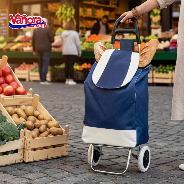 Troler de cumparaturi smart,35l,albastru,  Altele | electropc.ro