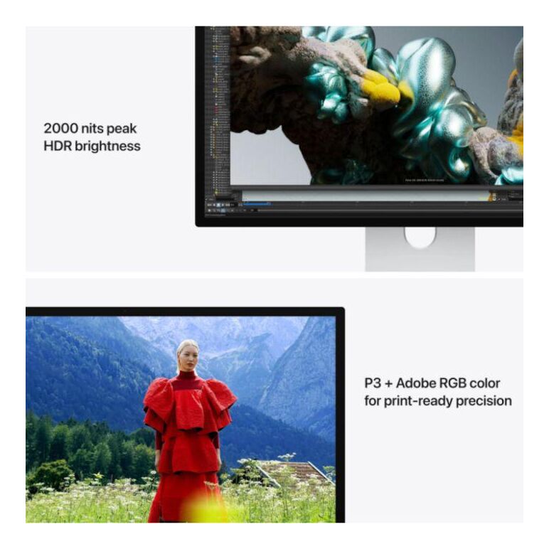 Apple studio display xdr - 27" retina 5k - standard glass with vesa mount adapter (stand not included),  Monitoare LED | electropc.ro