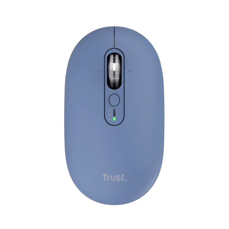 Mouse wireless trust seron hyperscroll, 7 butoane, rezolutie maxima 3200 dpi, albastru,  Mouse | electropc.ro