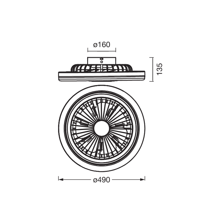 Plafoniera led cct cu ventilator osram solano cu telecomanda, 43w, 2100lm, lumina alba (3000-4000-6500k), dimabila, ip20, max 1168 m³/h, timer 1h-4h-8h, alb,  Corpuri de iluminat inteligente pentru interior | electropc.ro