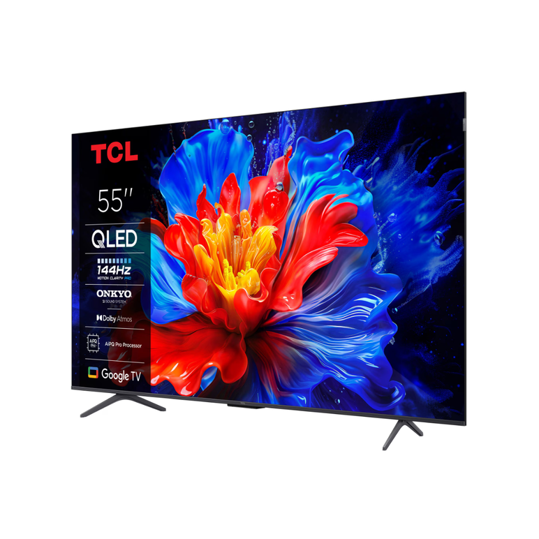 Televizor tcl qled 55p8k, 139 cm, smart google tv, 4k, clasa f,  Televizoare | electropc.ro
