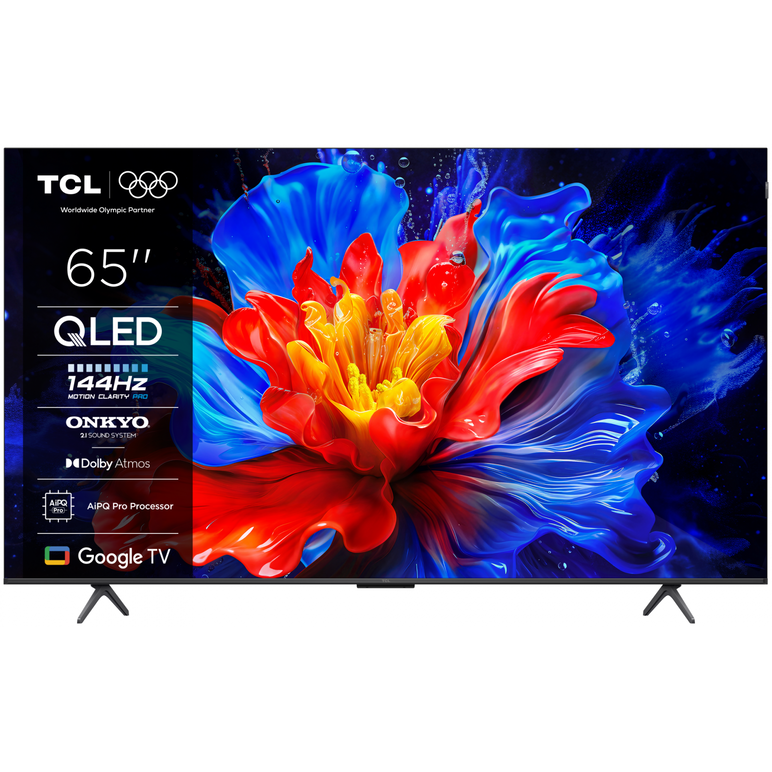 Televizor tcl qled 65p8k, 164 cm, smart google tv, 4k, 100hz, clasa f,  Televizoare | electropc.ro