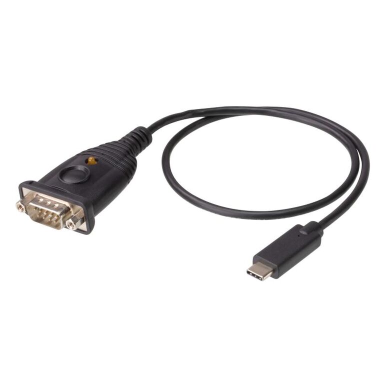 Adaptor aten usb-c to rs-232, conector 1: rs-232, conector 2: usb lungime cablu: 0,45 m. culoarea produsului: negru,  Cabluri video | electropc.ro