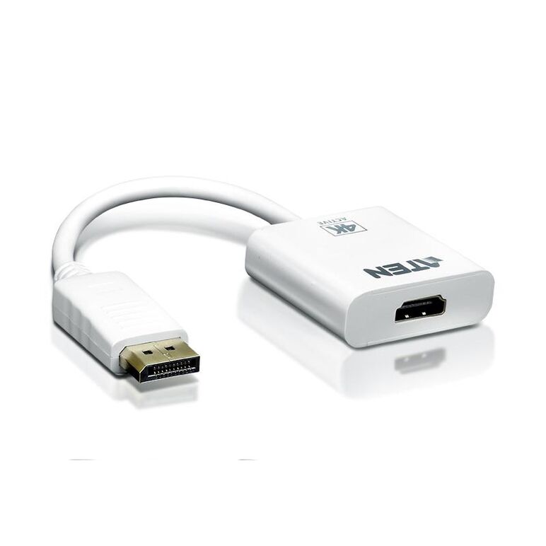 Adaptor aten vc986-at. conector 1: displayport, conector 2: hdmi, conector 1 gen: tată. greutate: 100 g, lățime: 45 mm, adâncime: 180 mm. lăţime de ambalaj: 19 mm, adâncimea de ambalaj: 120 mm, Înălţime de ambalaj: 212 mm. cantitate per ambalaj: 1 buc.. g,  Cabluri video | electropc.ro