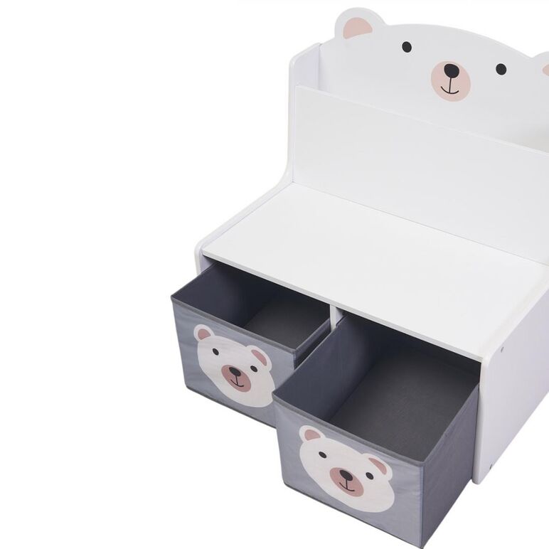 Bancuta cu spatiu de depozitare jucarii si carti bear, u-grow,  Mobilier camera copii | electropc.ro